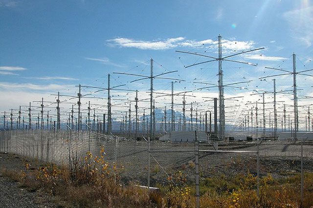 Антенны комплекса HAARP на Аляске.