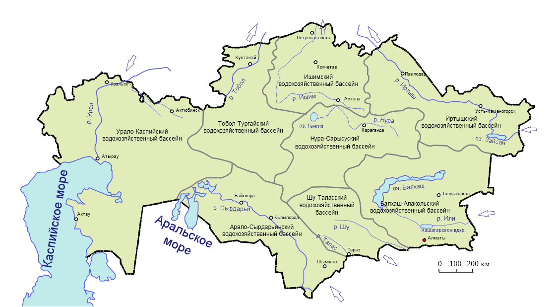 Карта Казахстана
