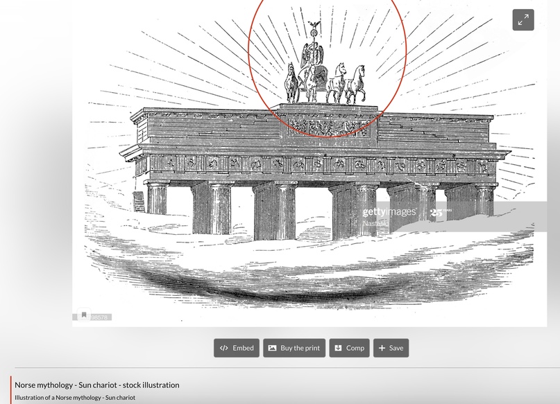 Illustration of a Norse mythology - Sun chariot